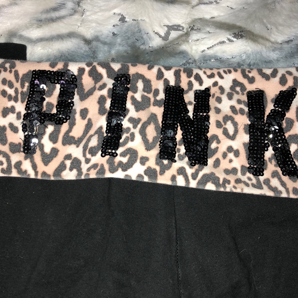 Sequin Pink Victoria’s Secret Yoga Legging